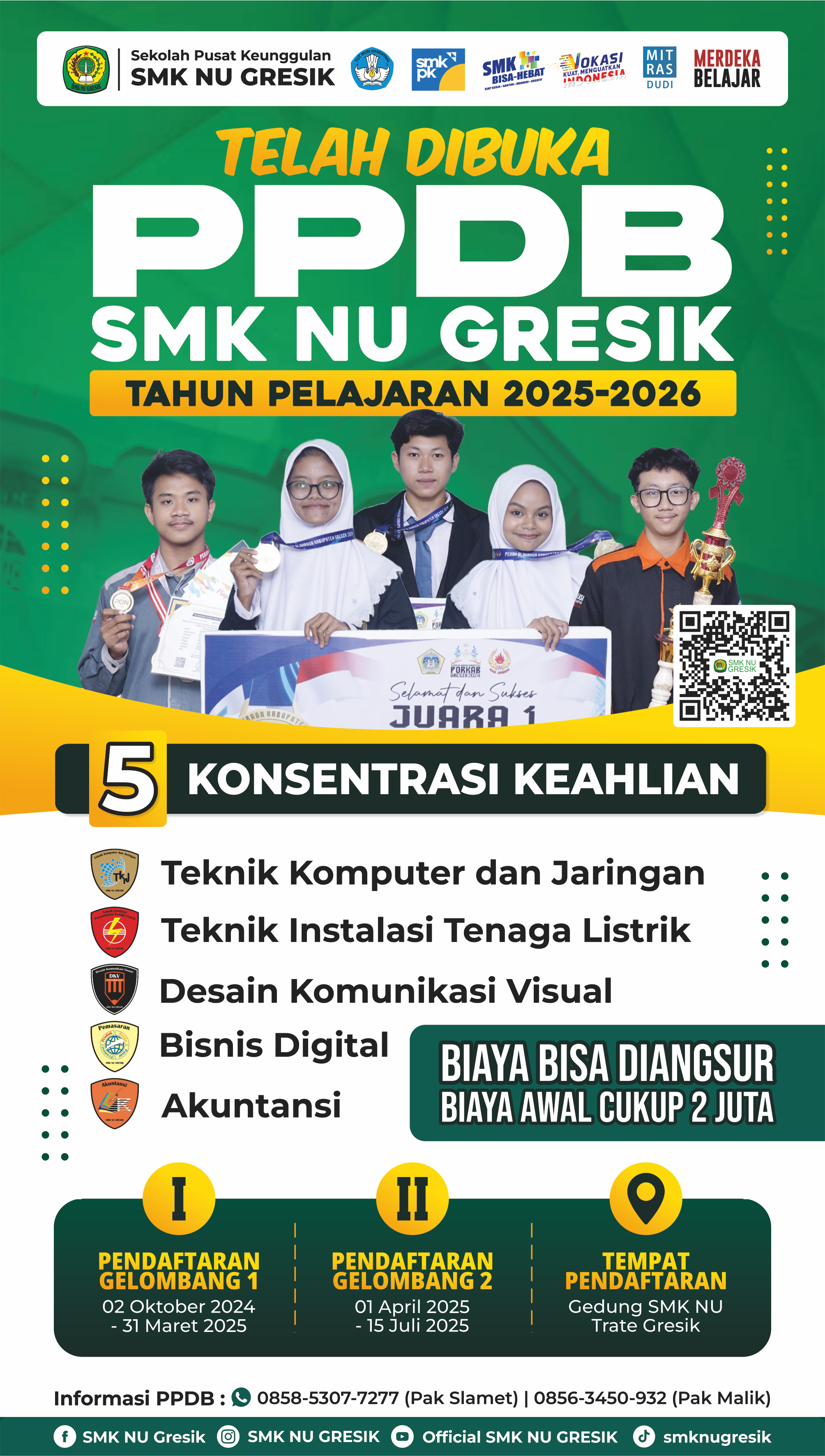 Pengumuman PPDB 2025-2026 Tahap 1